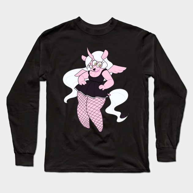 Alicorn Monster Girl Long Sleeve T-Shirt by Indy-Site